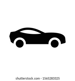 car vector glyph flat icon 