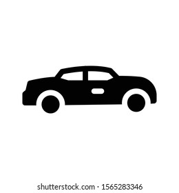 car vector glyph flat icon 