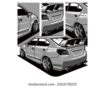 car vector graphic illustration design ideas