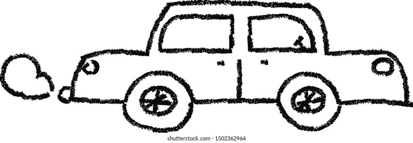 Car Vector Hand Drawn Illustration
Kids Crayon Doodle Cars Isolated
Quick And Messy Sketch