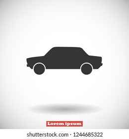 car vector icon 10 eps