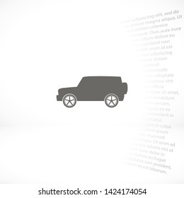 car vector icon 10 eps , Lorem ipsum Flat design