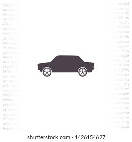car vector icon 10 eps , Lorem ipsum Flat design