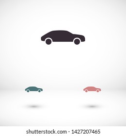 car vector icon 10 eps , Lorem ipsum Flat design