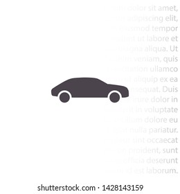 car vector icon 10 eps , Lorem ipsum Flat design