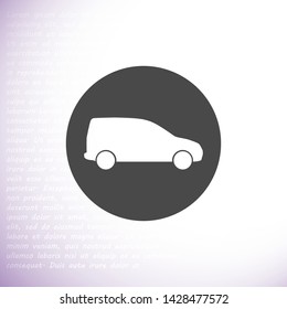 car vector icon 10 eps , Lorem ipsum Flat design