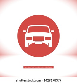 car vector icon 10 eps , Lorem ipsum Flat design