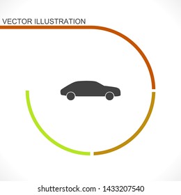 car vector icon 10 eps , Lorem ipsum Flat design