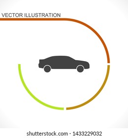 car vector icon 10 eps , Lorem ipsum Flat design