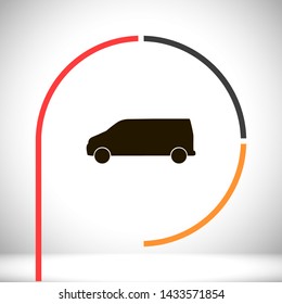 car vector icon 10 eps , Lorem ipsum Flat design
