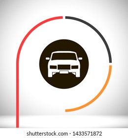 car vector icon 10 eps , Lorem ipsum Flat design