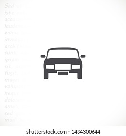 car vector icon 10 eps , Lorem ipsum Flat design