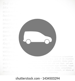 car vector icon 10 eps , Lorem ipsum Flat design