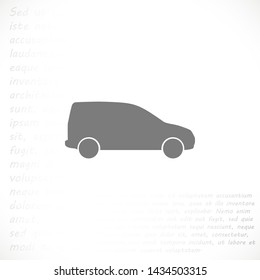 car vector icon 10 eps , Lorem ipsum Flat design