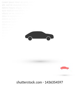 car vector icon 10 eps , Lorem ipsum Flat design