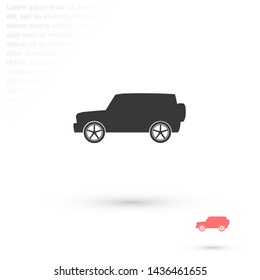 car vector icon 10 eps , Lorem ipsum Flat design