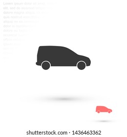 car vector icon 10 eps , Lorem ipsum Flat design
