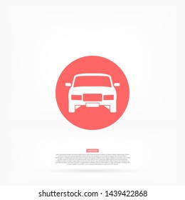 car vector icon 10 eps , Lorem ipsum Flat design