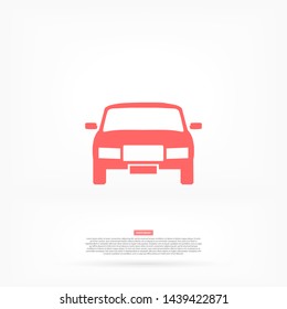 car vector icon 10 eps , Lorem ipsum Flat design