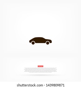 car vector icon 10 eps , Lorem ipsum Flat design