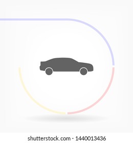 car vector icon 10 eps , Lorem ipsum Flat design