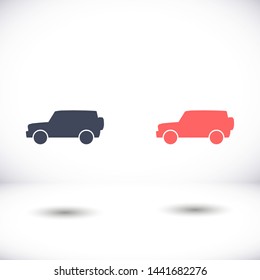 car vector icon 10 eps , Lorem ipsum Flat design