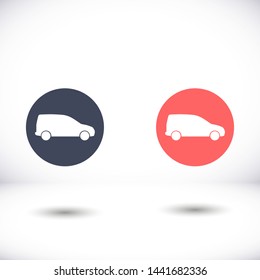 car vector icon 10 eps , Lorem ipsum Flat design