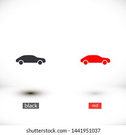car vector icon 10 eps , Lorem ipsum Flat design