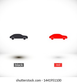 car vector icon 10 eps , Lorem ipsum Flat design