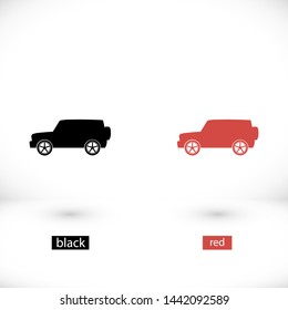 car vector icon 10 eps , Lorem ipsum Flat design