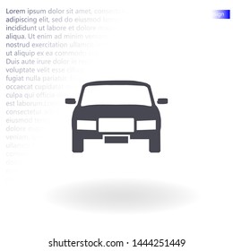 car vector icon 10 eps , Lorem ipsum Flat design