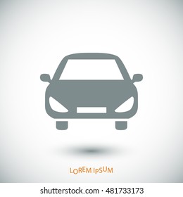 car vector icon, vector best flat icon, EPS