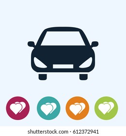 car vector icon, vector best flat icon, EPS
