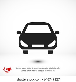 car vector icon, vector best flat icon, EPS

