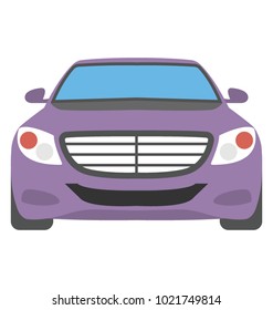 
Car vector icon in flat design 
