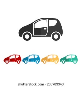 Car  - vector icon, flat design
