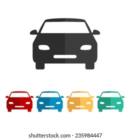 Car  - vector icon, flat design