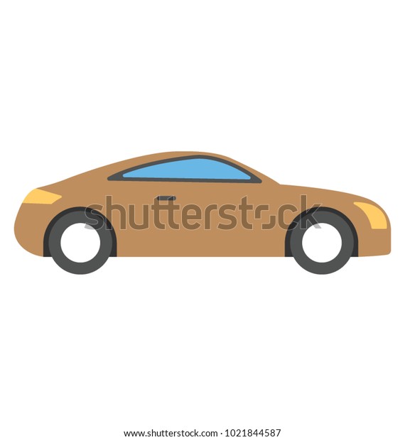 \
Car vector icon in flat\
design \

