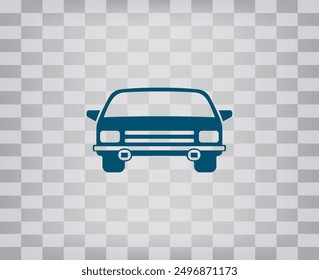 Coche, ícono de Vector. Ilustración de coche plano.