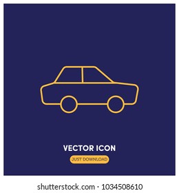 Car Vector Icon Illustration