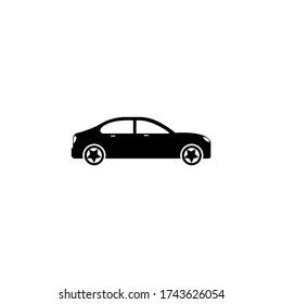 Car vector icon. Illustration of sedan car on EPS 10
