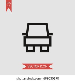 Car vector icon, illustration symbol