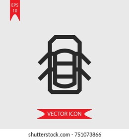 Car vector icon, illustration symbol