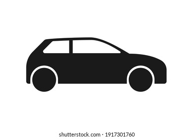 Icono del vector del coche, aislado. Icono del vector del coche negro. Automóvil. Ilustración del vector