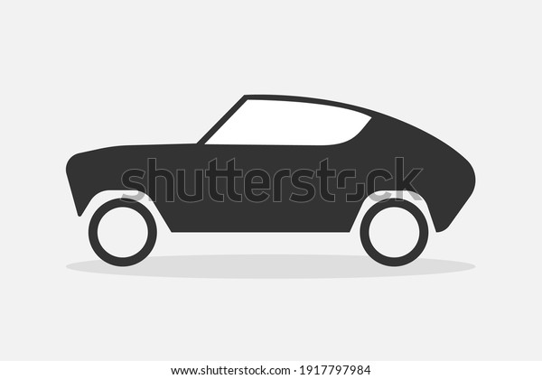 Car vector icon, isolated. Black Car vector\
icon. Automobile. Vector\
illustration