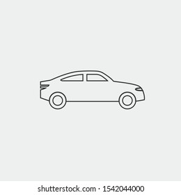car vector icon isolated icon eps 10