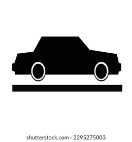 Car vector icon, isolated. Flat design.