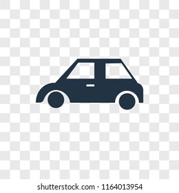 Car vector icon isolated on transparent background, Car logo concept
