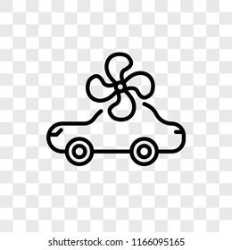Car vector icon isolated on transparent background, Car logo concept