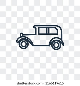 Car vector icon isolated on transparent background, Car logo concept